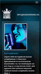 Mobile Screenshot of karaokeking.hu